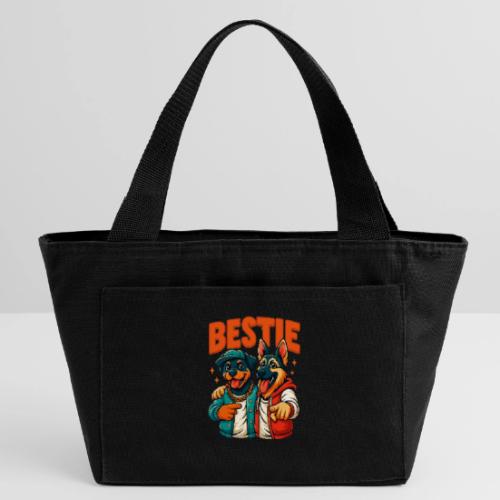 Hip Hop Dog Besties Shirt for Friends & Pet Lovers - Recycled Insulated Lunch Bag