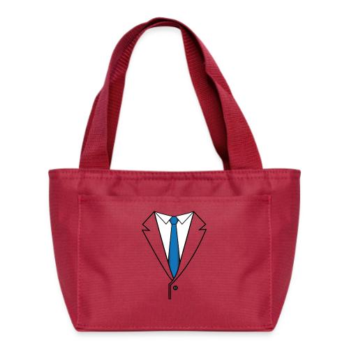 Suit with Blue Tie - Recycled Insulated Lunch Bag