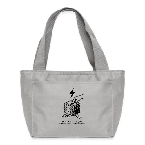 Christmas Bills T-Shirt - Recycled Insulated Lunch Bag