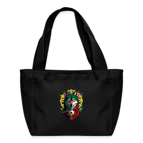 Portugal Iberian Wolf Soccer T Shirt,Football Gift - Recycled Insulated Lunch Bag