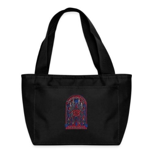 Barcelona Scarlet Pride T Shirt, Vibrant City Gift - Recycled Insulated Lunch Bag