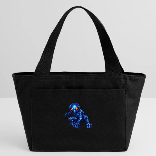 Blue Alien Crouch - Recycled Insulated Lunch Bag