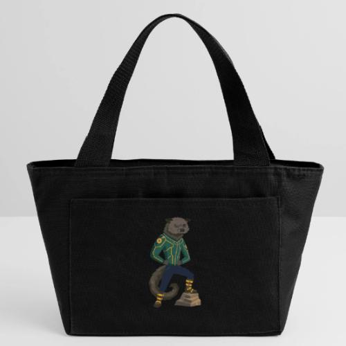 Raccoon Ranger in Neon Armor - Recycled Insulated Lunch Bag