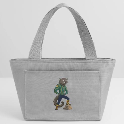 Raccoon Ranger in Neon Armor - Recycled Insulated Lunch Bag