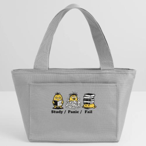 Funny Student Study Panic Fail Back To School - Recycled Insulated Lunch Bag