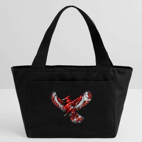 Cardinal in Flight - Recycled Insulated Lunch Bag