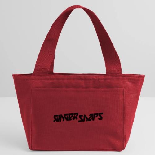 Ginger Snap5 logo (slim black) - Recycled Insulated Lunch Bag