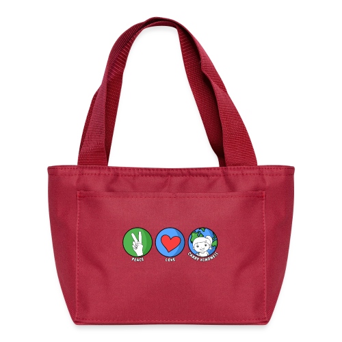 Peace, Love, Carry Kindness - Recycled Insulated Lunch Bag