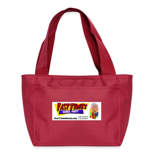 Fast Times Logo with Burning Cube - Recycled Lunch Bag