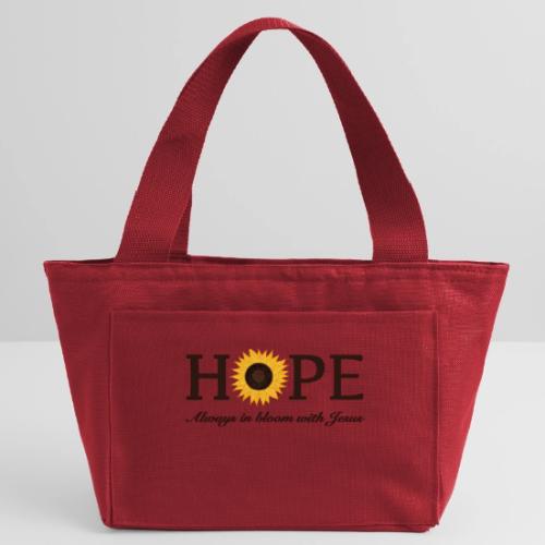Hope Always in Bloom with Jesus Shirt – Christian - Recycled Insulated Lunch Bag