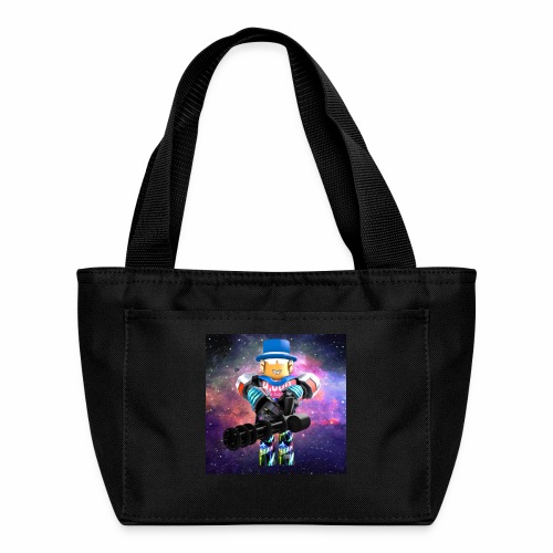 sean roblox character with minigun - Recycled Insulated Lunch Bag