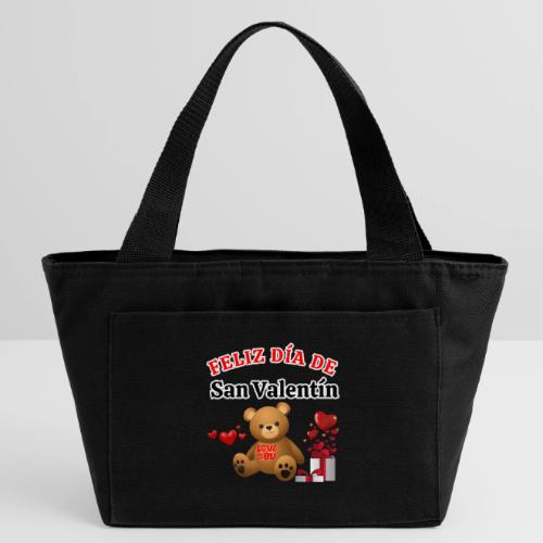 Valentine's Day Celebration Bears Love Hearts. - Recycled Insulated Lunch Bag