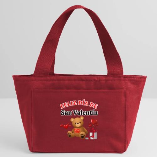 Valentine's Day Celebration Bears Love Hearts. - Recycled Insulated Lunch Bag