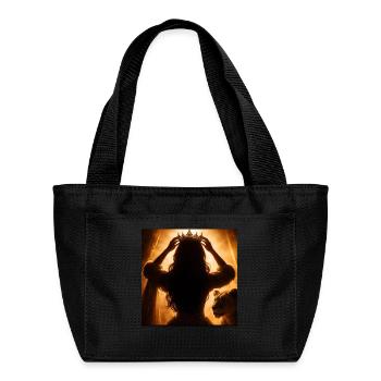 Golden Crowned Queen in Glow - Recycled Insulated Lunch Bag -  - Front