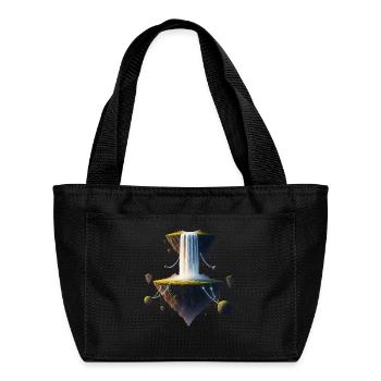 Floating Fantasy Waterfall Scene - Recycled Insulated Lunch Bag -  - Front
