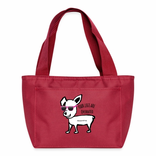 Pippa Pink Glasses - Recycled Insulated Lunch Bag