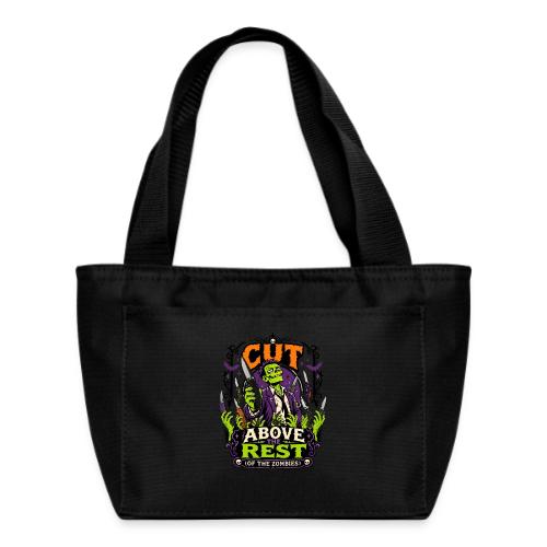 Cut Above The Rest Zombie Pocket Knife Halloween - Recycled Insulated Lunch Bag