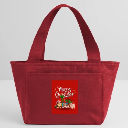 Merry Christmas - Recycled Insulated Lunch Bag