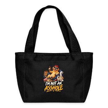 im not an asshole - Recycled Insulated Lunch Bag -  - Front