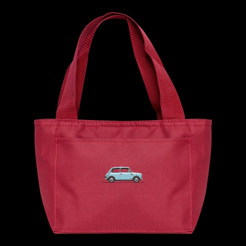 retro auto art british iconic car - Recycled Insulated Lunch Bag
