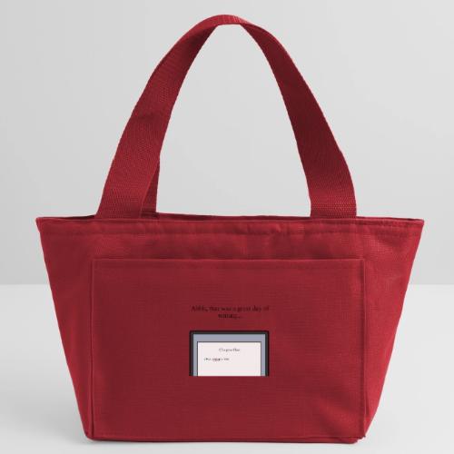 A Day of Writing - Recycled Insulated Lunch Bag