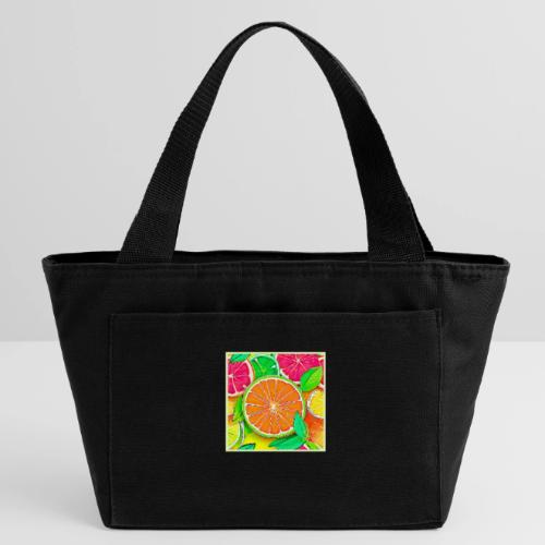 Colorful Citrus Pop Art - Recycled Insulated Lunch Bag