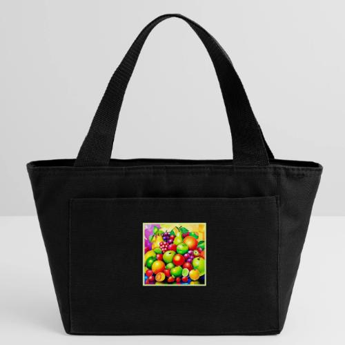 Vibrant Fruit Medley Art - Recycled Insulated Lunch Bag