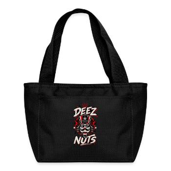 Deez Nuts Nutcracker Funny Christmas Tee - Recycled Insulated Lunch Bag -  - Front