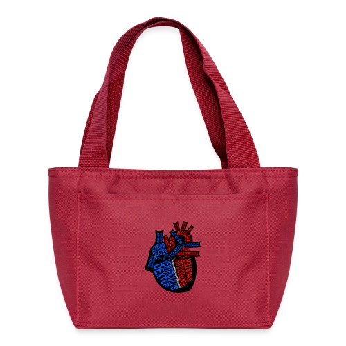 Skeleton Heart - Recycled Insulated Lunch Bag