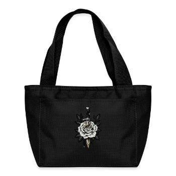 dagger and rose - Recycled Insulated Lunch Bag -  - Front