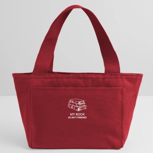 book lover t-shirt, book day shirt, my book is my - Recycled Insulated Lunch Bag