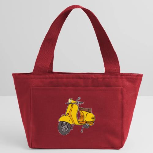 Yellow motor scooter - Recycled Insulated Lunch Bag