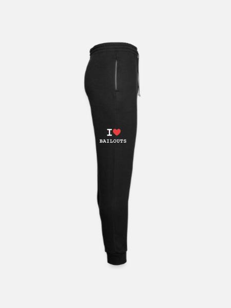 I Love Bailouts Apparel - Unisex Joggers - black/asphalt - Right