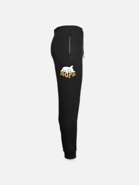Bulldog Nope - Unisex Joggers - black/asphalt - Right