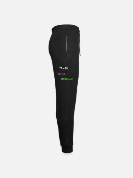 Trash Trust Medicine - Unisex Joggers - black/asphalt - Right