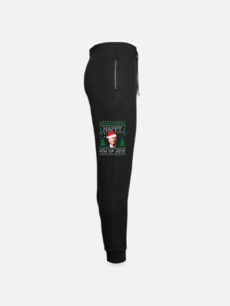 Happy 4th Of July Biden Confused - Unisex Joggers - black/asphalt - Right