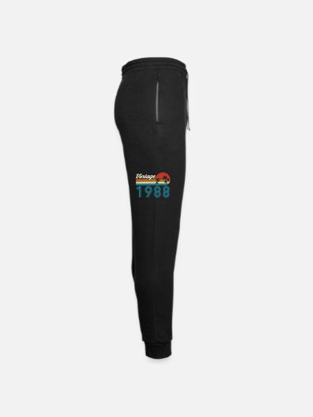 Vintage 1988 Vintage Birthday Retro Vintage - Unisex Joggers - black/asphalt