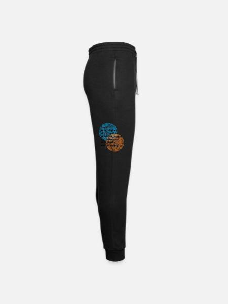 Mahatma Gandhi Morality and Religiuos Quotes - Unisex Joggers - black/asphalt - Right