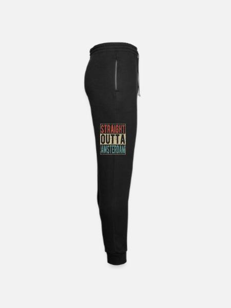 Straight outta Amsterdam - Unisex Joggers - black/asphalt