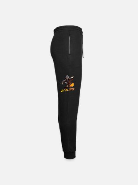 Skate Skater Speed for a Skater skateboarder - Unisex Joggers - black/asphalt - Right