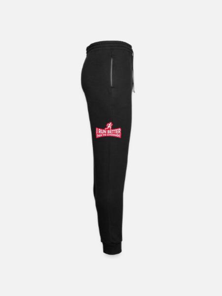 run better than government - Unisex Joggers - black/asphalt