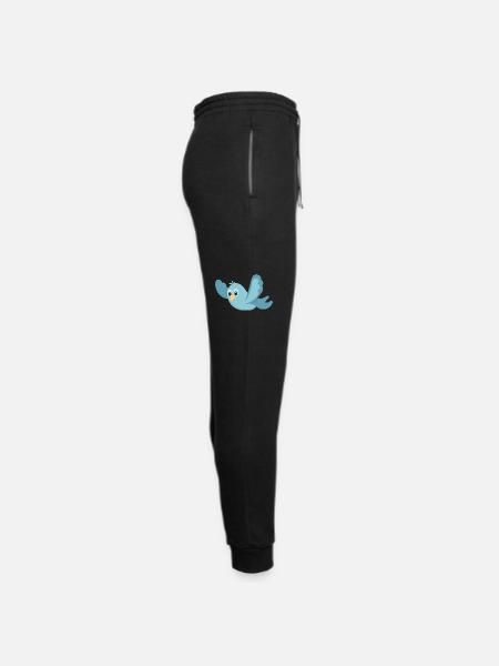 Cartoon Blue Bird - Unisex Joggers - black/asphalt