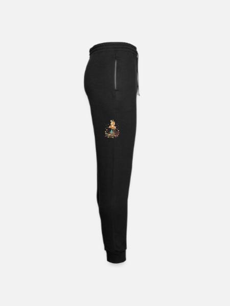 Goblincore Snail Mushroom Cottage Core Cottagecore - Unisex Joggers - black/asphalt - Right
