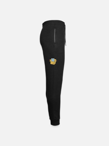 Kawaii Cat In A Box - Unisex Joggers - black/asphalt