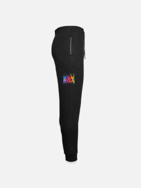 colour CALIFORNIA - Unisex Joggers - black/asphalt - Right