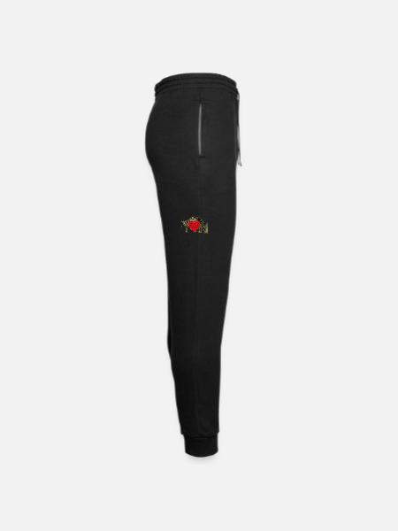 Love Vintage T-Shirt - Unisex Joggers - black/asphalt - Right