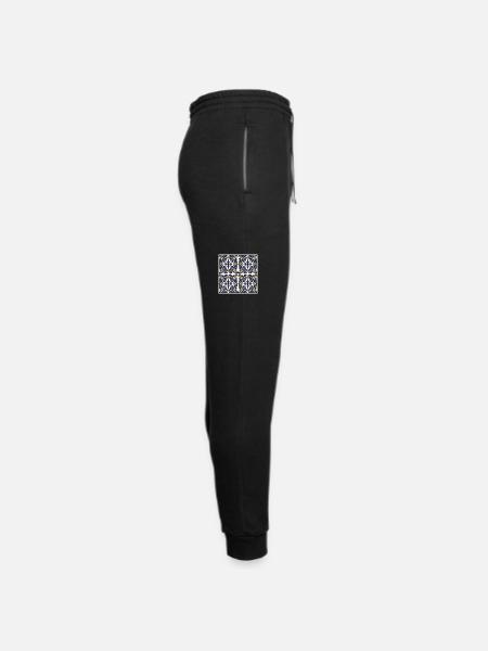 Four piece ornament - Unisex Joggers - black/asphalt