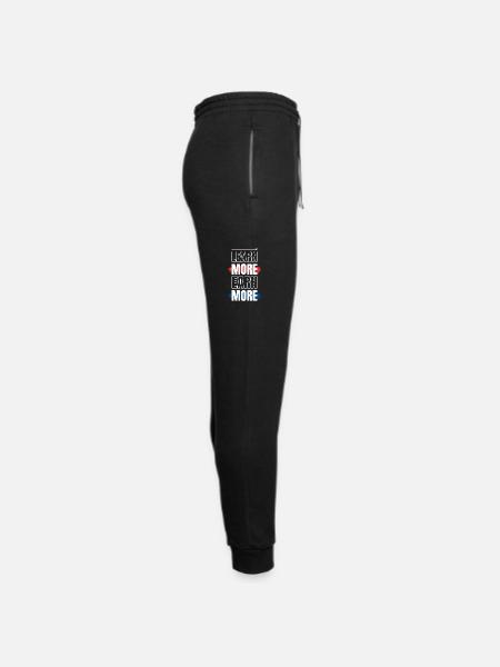 Learn More Earn more - Unisex Joggers - black/asphalt - Right