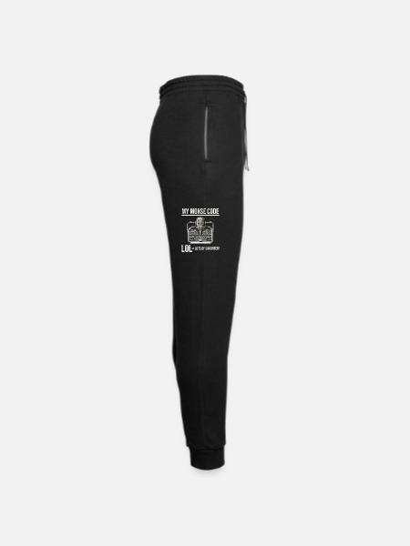 Ham Radio Operator Morse Code Lol Funny Saying - Unisex Joggers - black/asphalt - Right