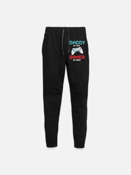 daddy by day gamer by night - Unisex Joggers - black/asphalt